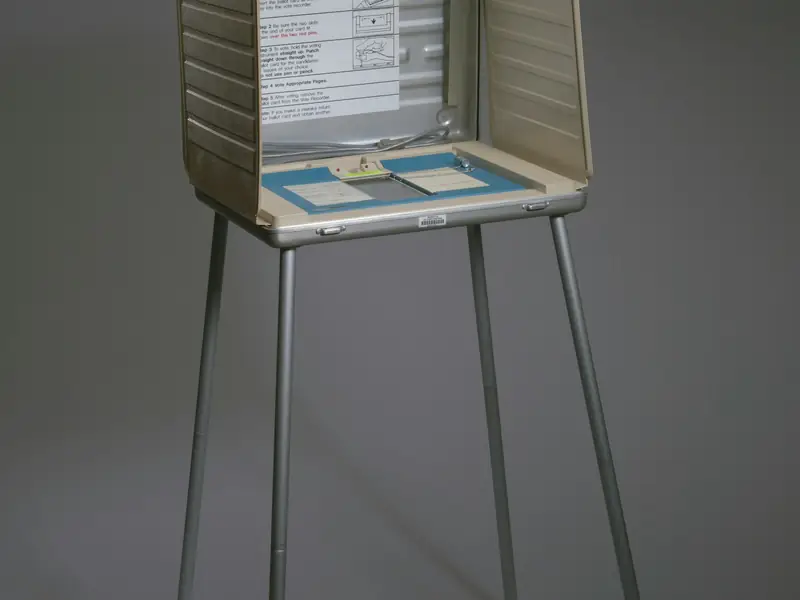 A voting booth